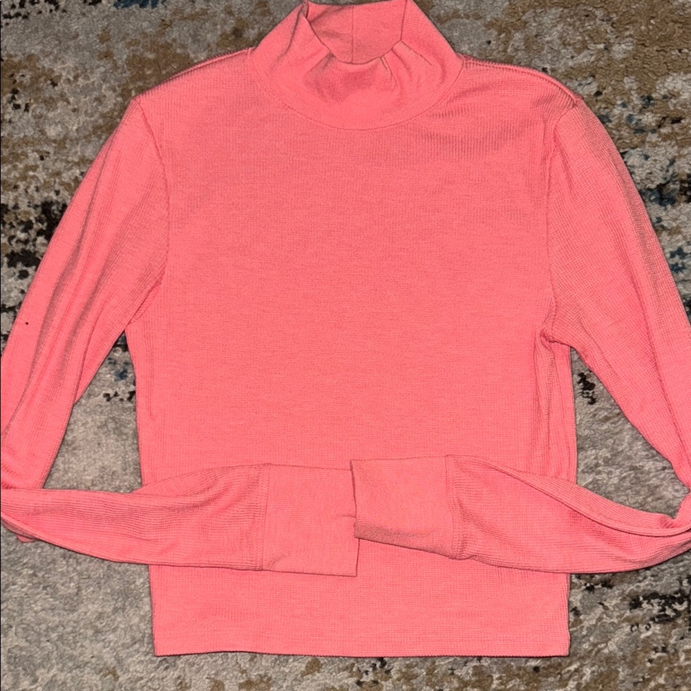 American Eagle Pink high neck long sleeve size large